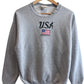 Vintage 90's Disney American Flag Epcot Center Sweater Size Medium