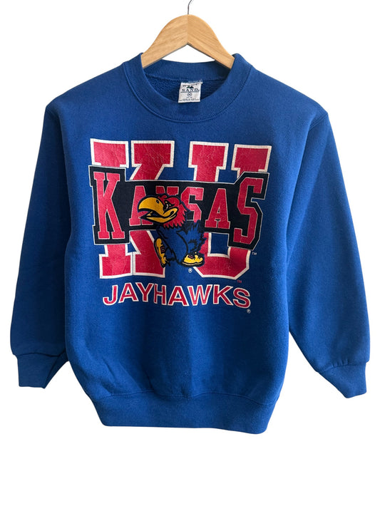 Vintage 90's Kansas City Jayhawks Big Print Sweater Size Medium