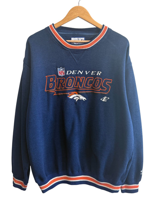 Vintage 90's Logo Athletic Denver Broncos NFL Sweater Size XL