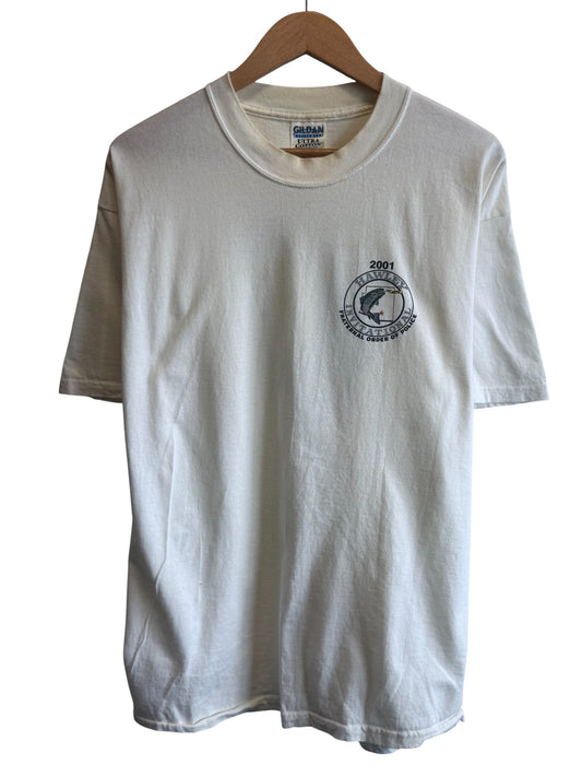 Vintage 90's Arizona Hawley Invitation Police Fishing Tournament Tee Size XL