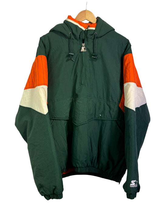 Vintage 90's Starter Miami Hurricanes Big Puffer Jacket Size XL