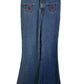 Vintage JNCO Made in USA Bell Bottom Denim Womens Jeans Size 28x29