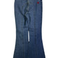 Vintage JNCO Made in USA Bell Bottom Denim Womens Jeans Size 28x29