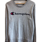 Champion Classic Logo Grey Sweater Size Medium