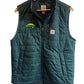 Carhartt Green Zip Up Vest Size Medium