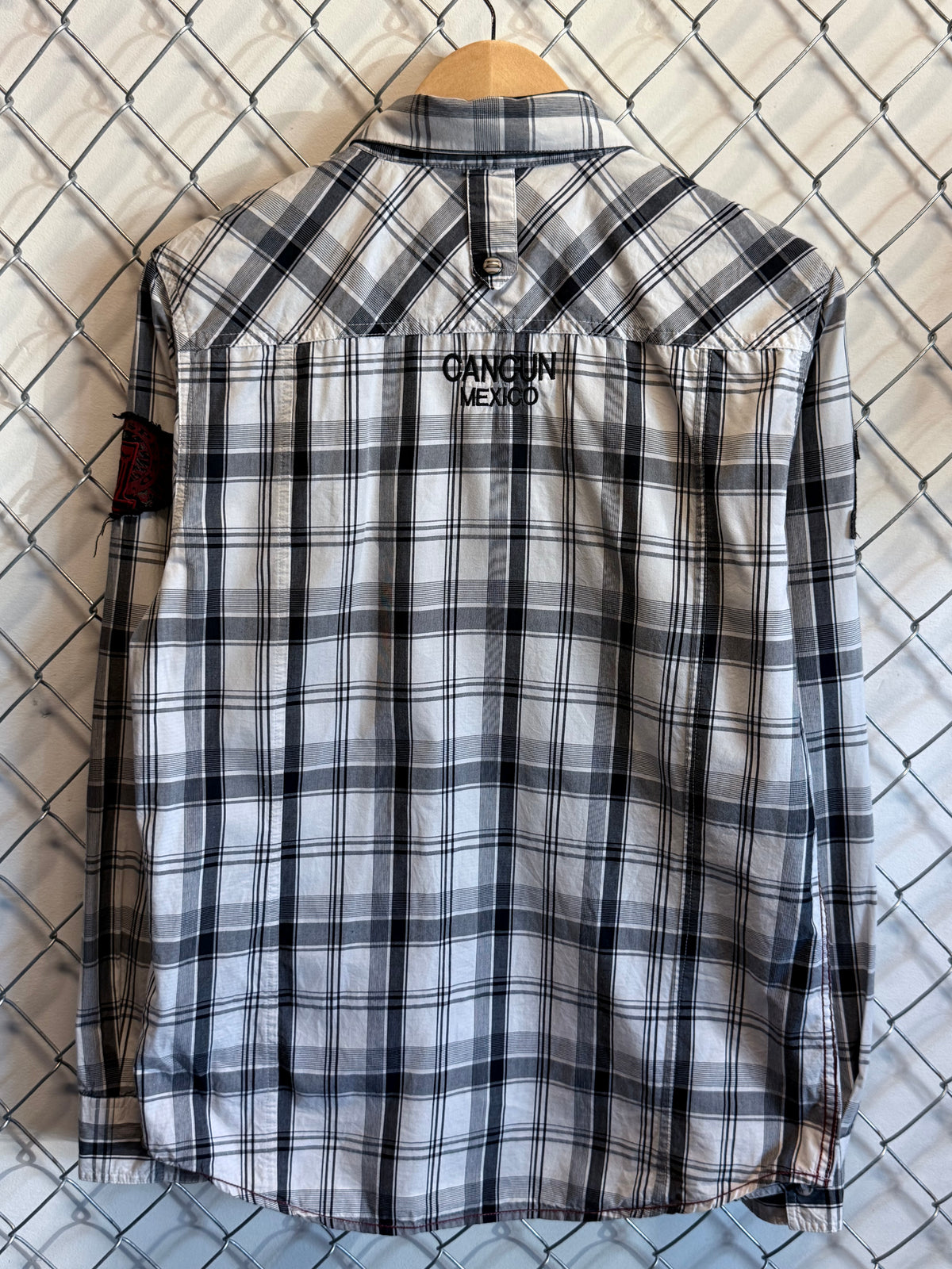 Harley Davidson Plaid Motorcycle Button Up Shirt Size Medium