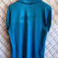 Vintage 90's Jerzees Blue Blank Polo Shirt Size Large