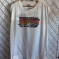 Y2K Harley Davidson White Cut Off Biker Shirt Size XL