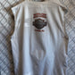 Y2K Harley Davidson White Cut Off Biker Shirt Size XL