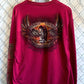 Y2K Orange County Choppers Distressed Red Long Sleeve Shirt Size Large