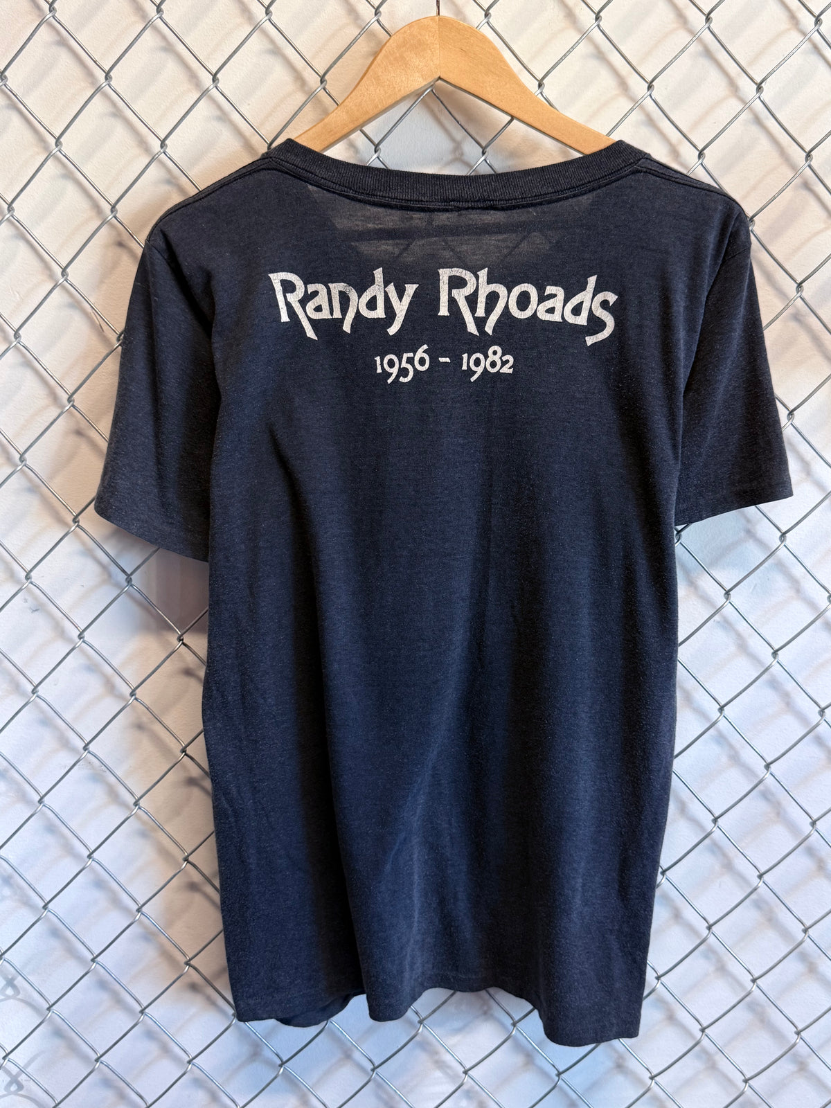 Vintage 80's Randy Rhoads Paper Thin Ozzy Osbourne Band Tee Size Medium