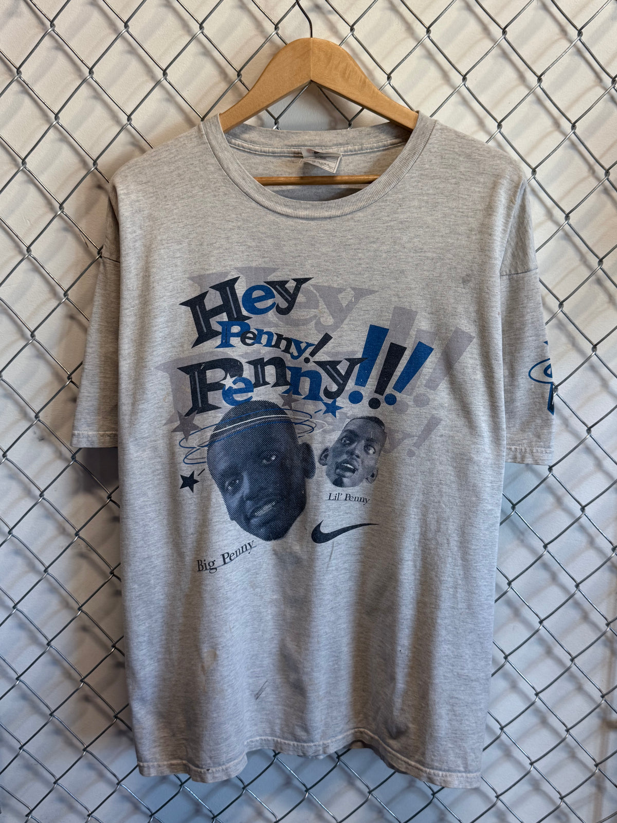 Vintage 90's Nike Hey Penny Penny Hardaway Basketball Graphic Tee Size XL