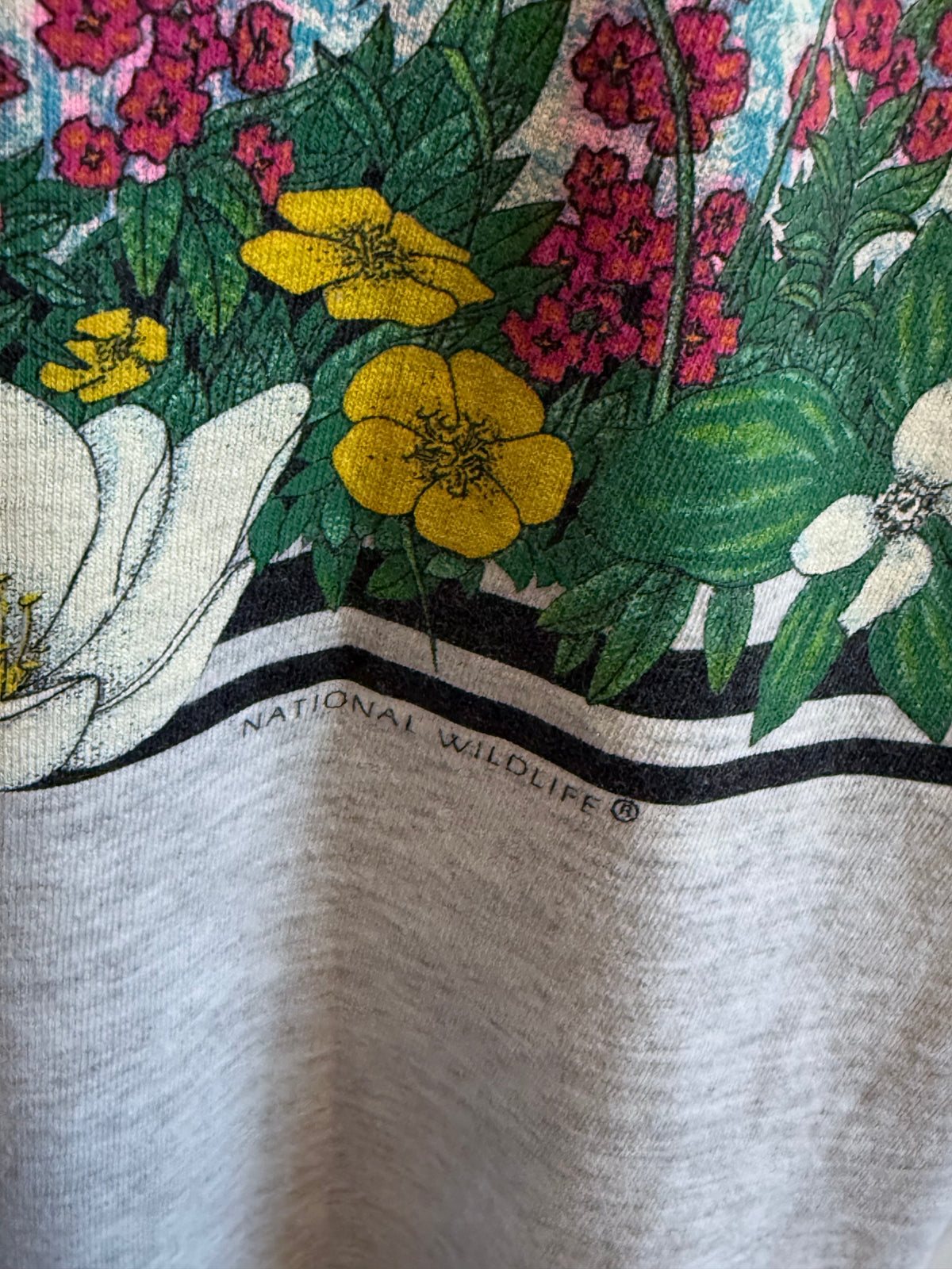 Vintage 90's Nature Mountain Meadows Graphic Tee Size XL