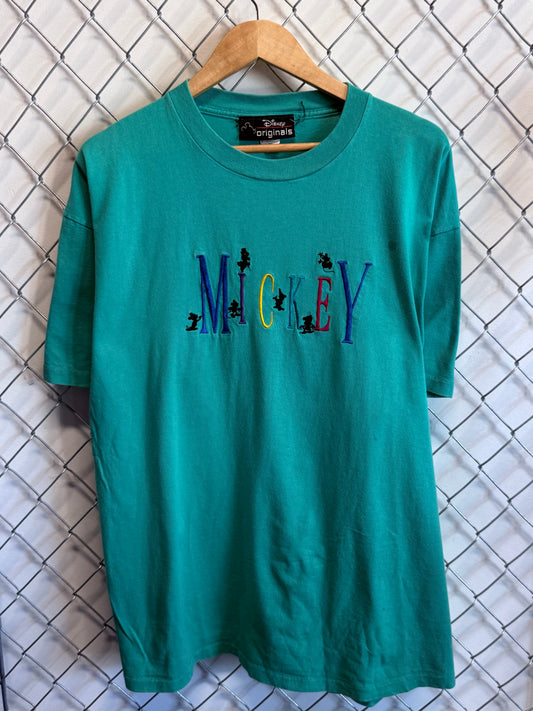 Vintage 90's Disney Originals Mickey Mouse Cartoon Graphic Tee Size L/XL