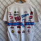 Vintage 1990 Detroit Pistons NBA Champions Logos Graphic Tee Size Large