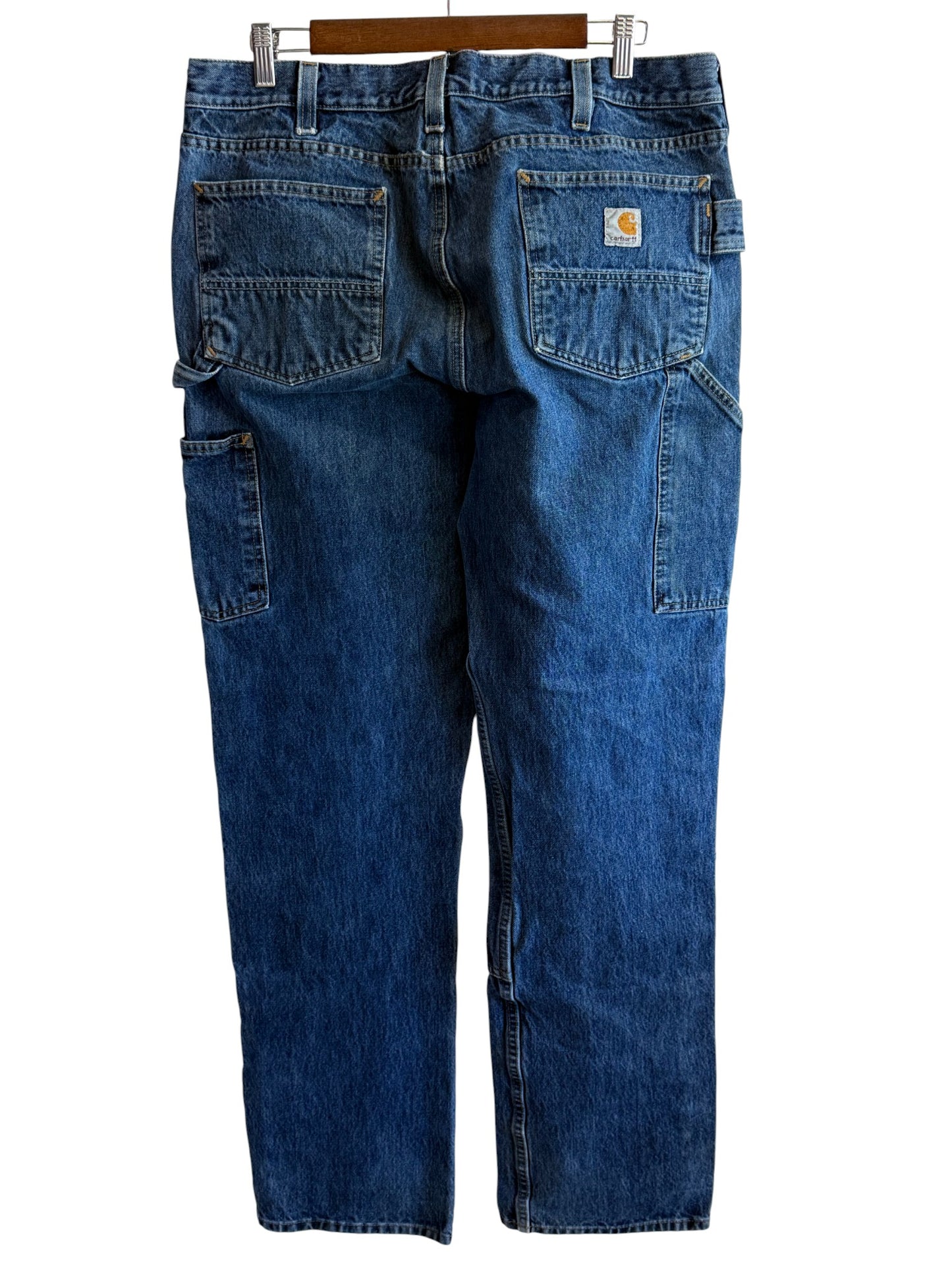 Vintage Carhartt Denim Double Knee Carpenter Jeans Size 36x34