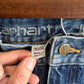 Vintage Carhartt Denim Double Knee Carpenter Jeans Size 36x34