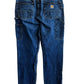 Vintage Carhartt Denim Double Knee Carpenter Jeans Size 36x34