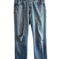 Vintage 90's Levi's 501 Light Wash Repaired Denim Jeans Size 32x29