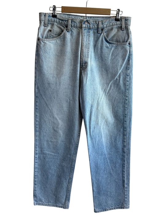 Vintage 90's Levi's 540 Light Wash Baggy Denim Jeans Size 35x29