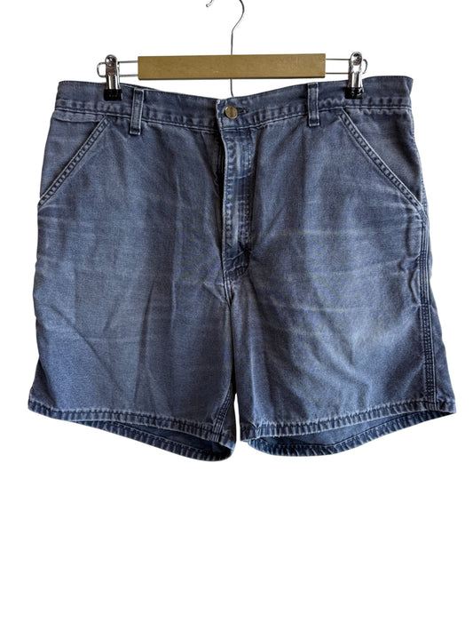 Carhartt Faded Blue Carpenter Shorts Size 36