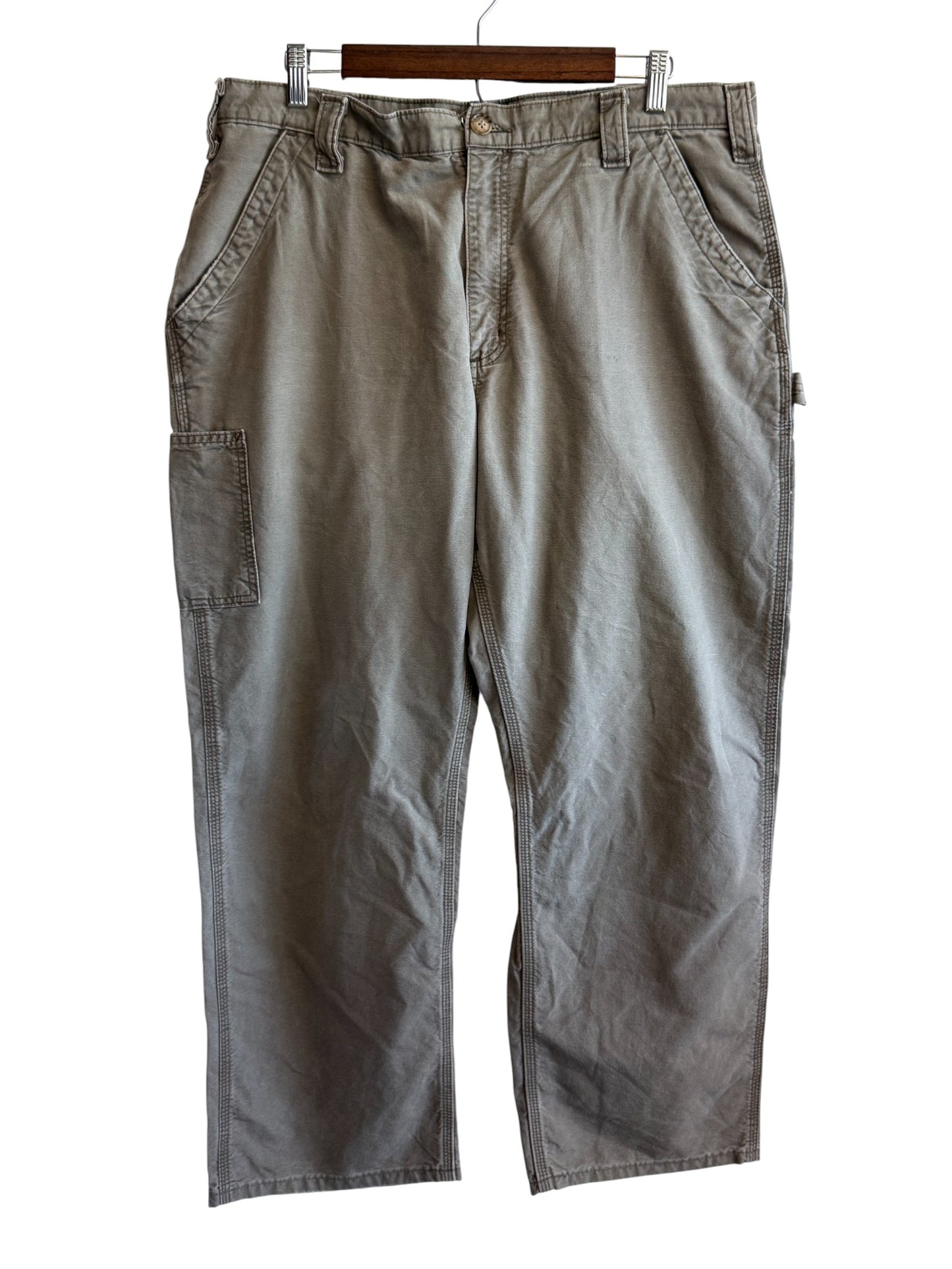 Carhartt Brown Dungaree Fit Carpenter Pants Size 38x30