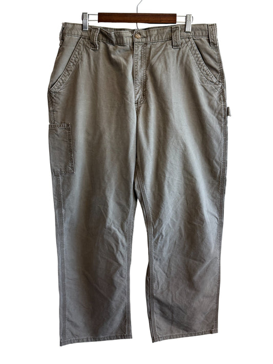 Carhartt Brown Dungaree Fit Carpenter Pants Size 38x30