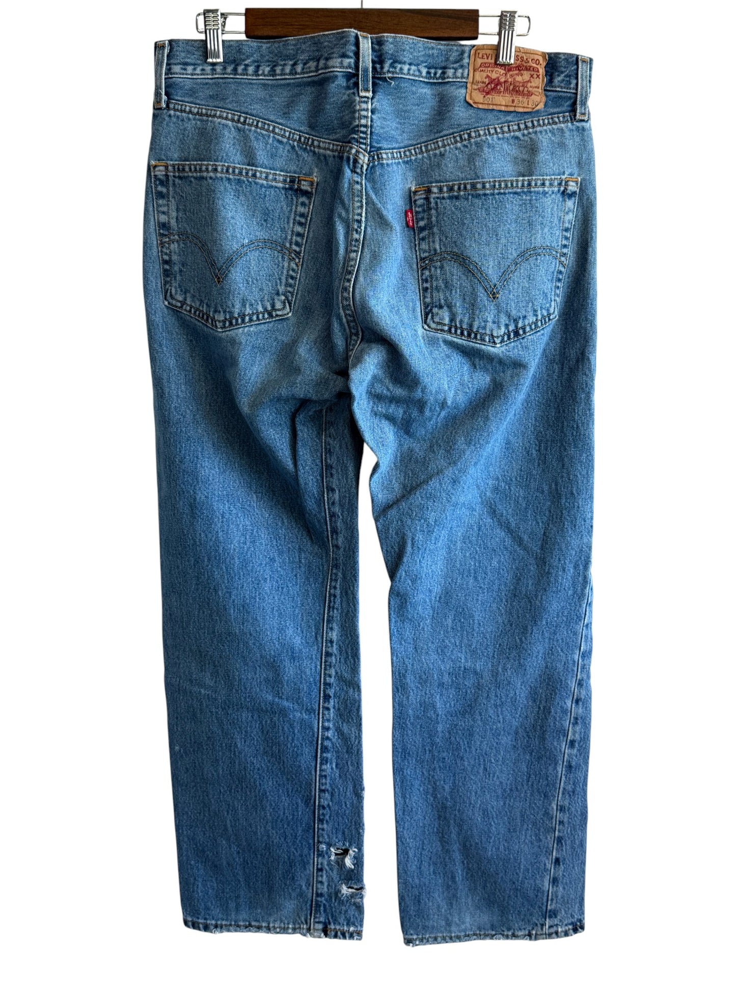 Vintage Y2K Levi's 501 Denim Jeans Size 35x29