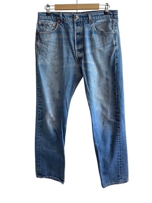 Vintage 90's Levi's 501xx Light Wash Denim Jeans Size 34x29