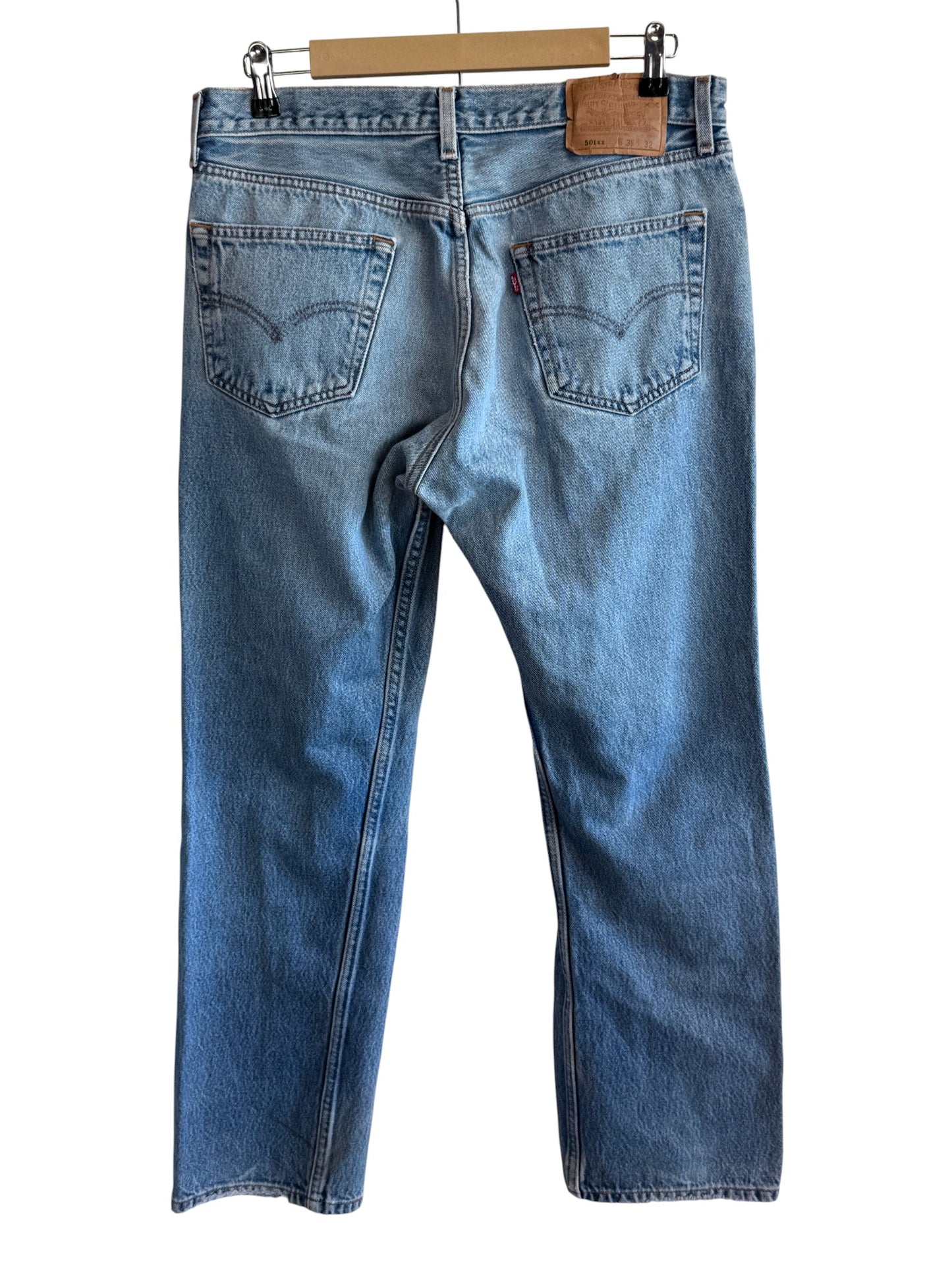 Vintage 90's Levi's 501xx Light Wash Denim Jeans Size 34x29