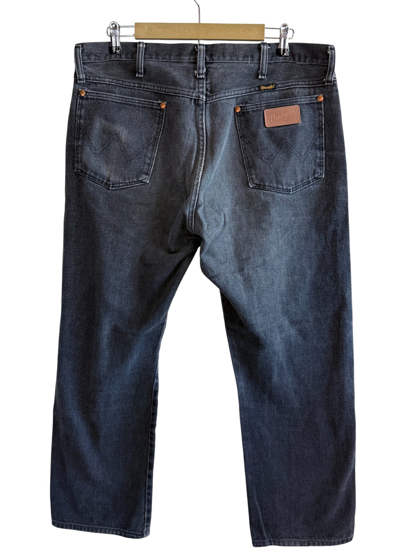 Vintage Wrangler Black Denim Jeans Size 38x26