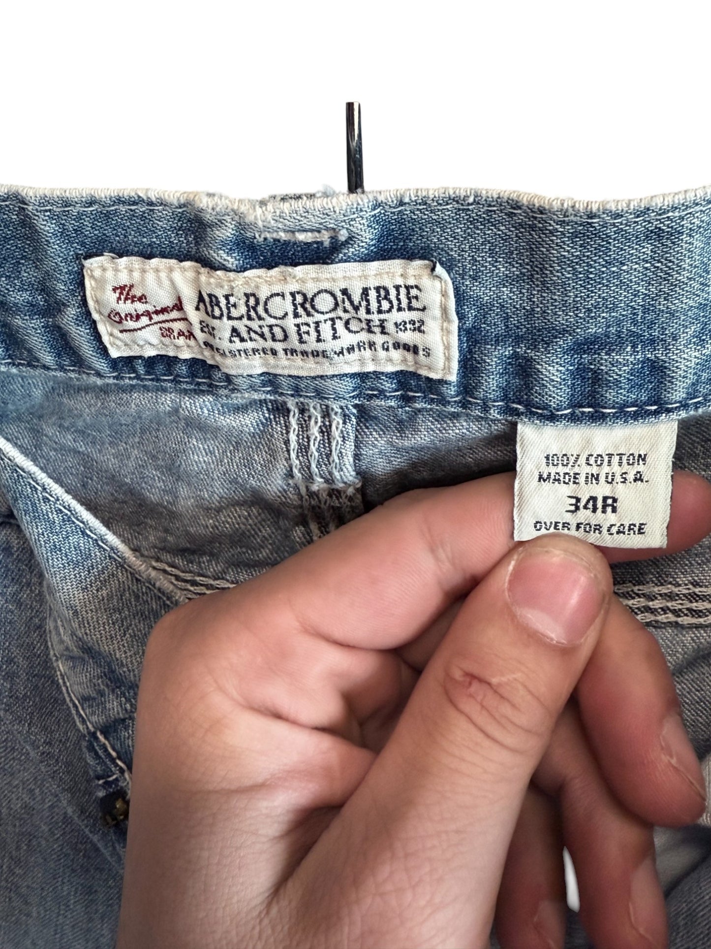 Vintage 90's Abercrombie and Fitch Made in USA Denim Jeans Size 33x32