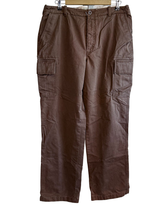 Vintage LL Bean Brown Cargo Pants Size 34x32