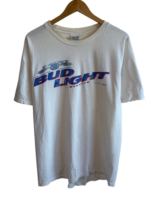 Vintage Bud Light Beer Promo Graphic Tee Size Large