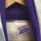 Vintage 90's Jerzees 2 in 1 Grey Purple Turtle Neck Sweater Size Medium