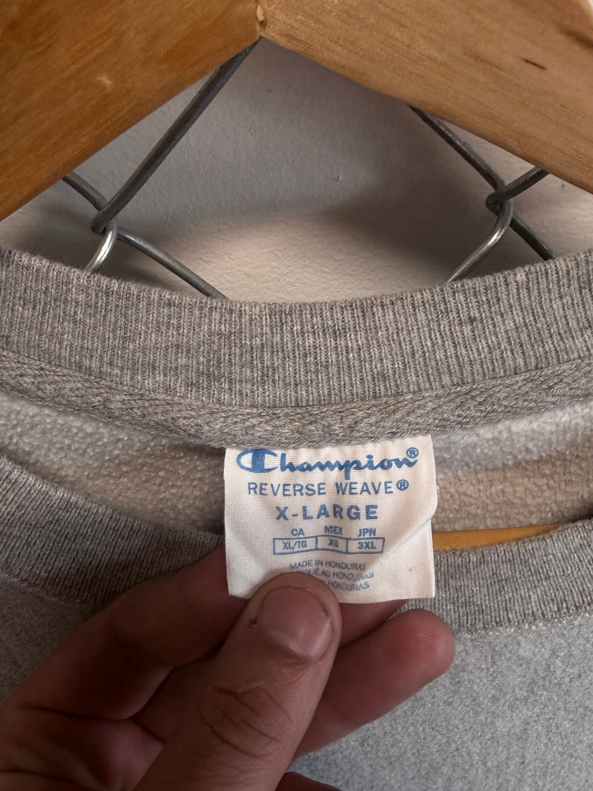 Champion Grey Reverse Weave Sweater Size XL