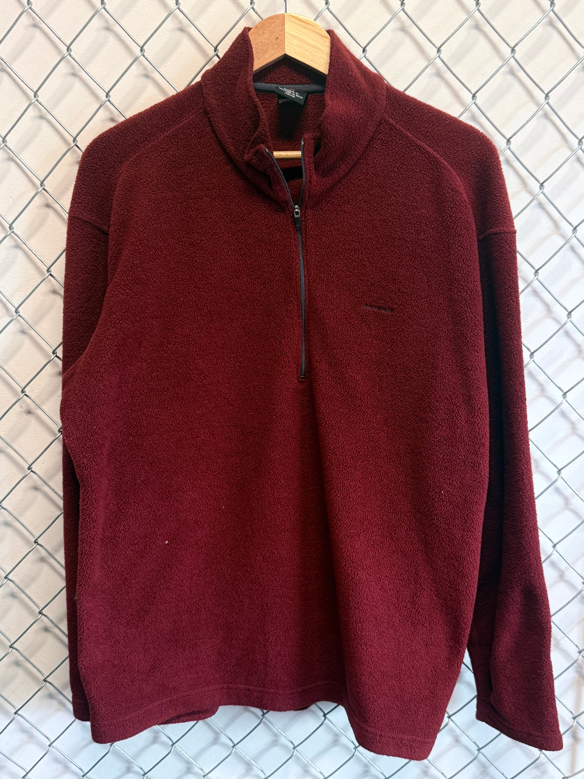 Patagonia Red Capilene Quarter Zip Fleece Sweater Size XL