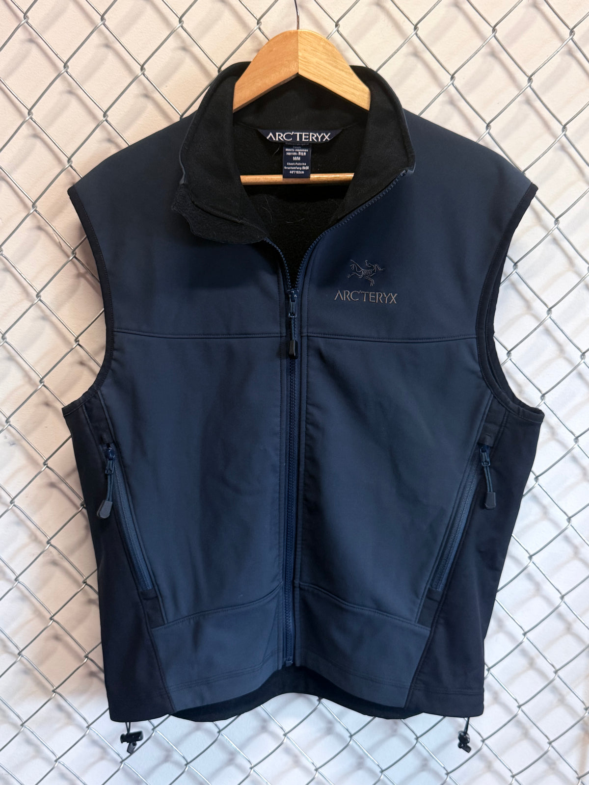 Arc'Teryx Polartec Soft Shell Blue Two Tone Vest Size Medium