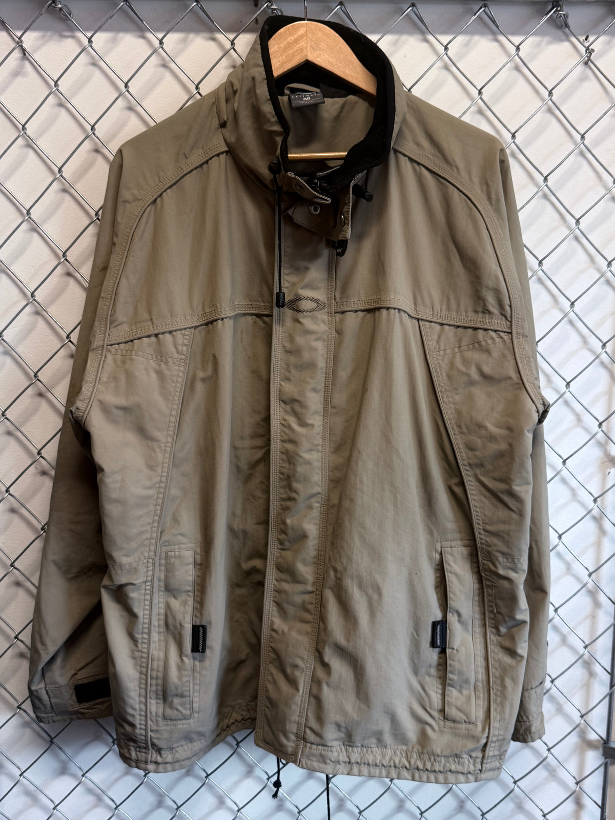 Vintage Oakley Software Light Brown Snowboarding Jacket Size Medium