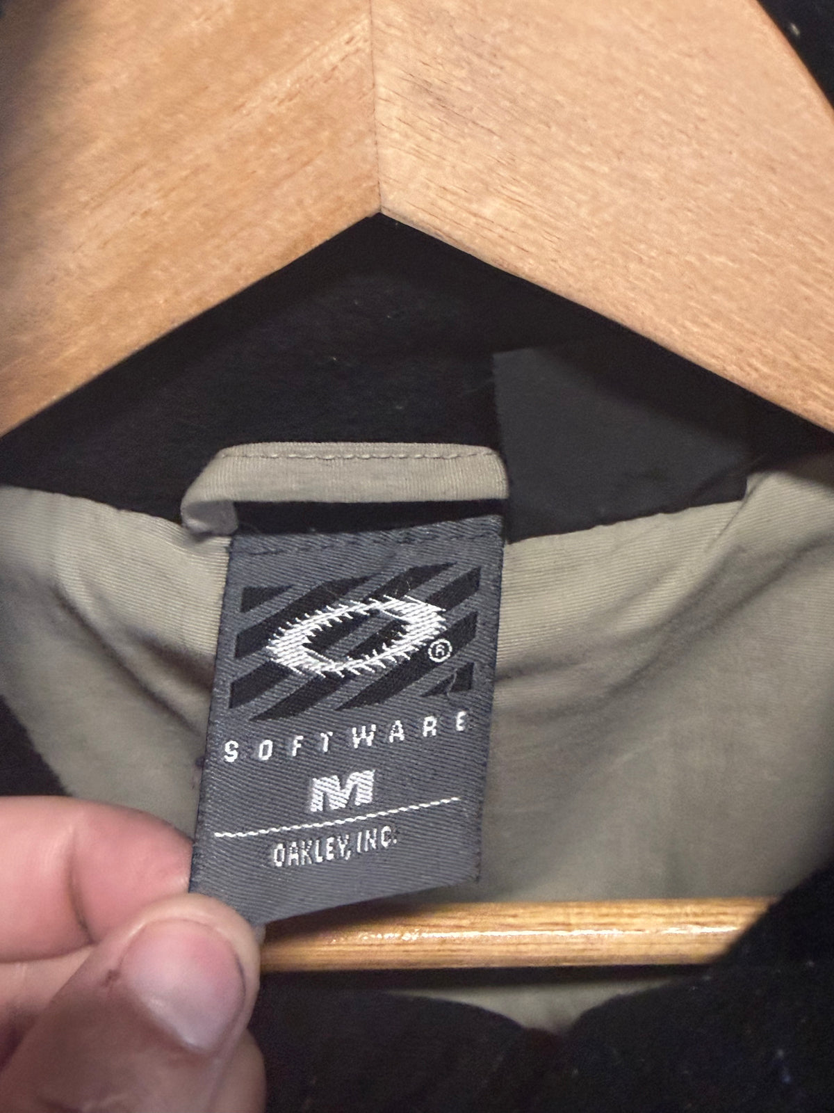 Vintage Oakley Software Light Brown Snowboarding Jacket Size Medium