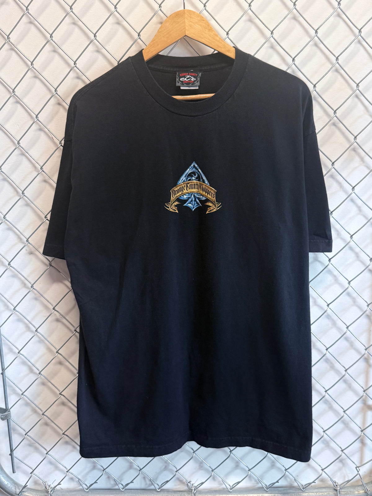 Y2K Orange County Choppers Black Biker Graphic Tee Size XL