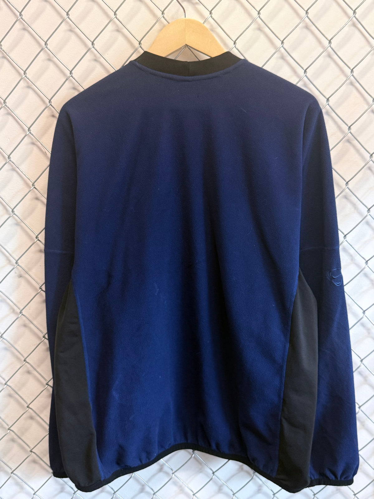 Vintage 90's Nike Blue Fleece Center Swoosh Sweater Size Large