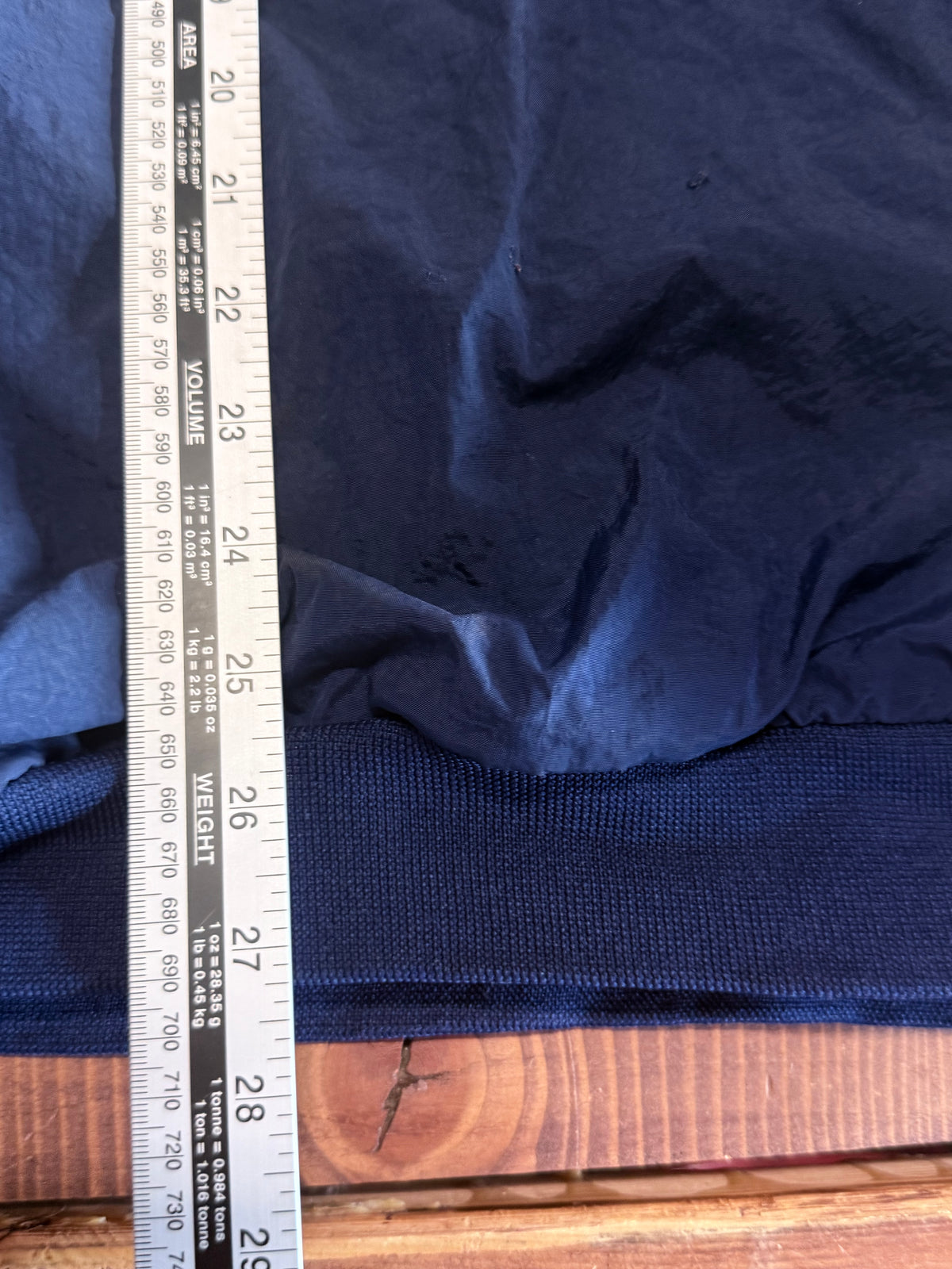 Vintage 90's Nike Big Swoosh Navy Blue Windbreaker Jacket Size XL