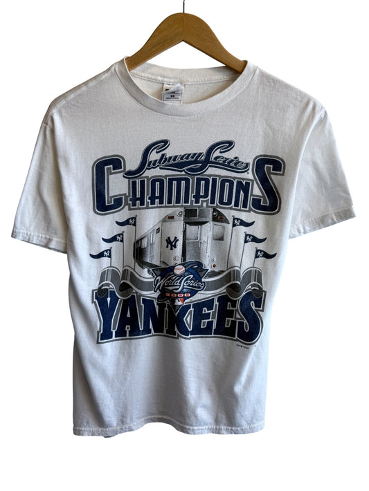 Vintage 2000 New York Yankees Subway Series Baseball Tee Size Medium