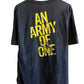 Vintage Y2K Faded Army of One Military Graphic Tee Size XL