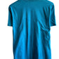 Vintage 90's Fruit of the Loom Blue Blank Pocket Tee Size Medium