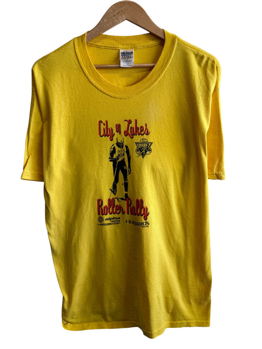Vintage City of Lakes Roller Rally Skiing Graphic Tee Size Large