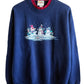 Vintage 90's Christmas Snowman Cartoon Sweater Size XL