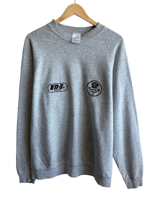 Vintage 80's Ambassadors FC Soccer Embroidered Sweater Size XL