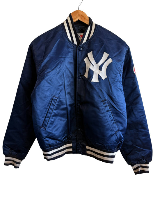 Vintage 90's Starter New York Yankees Nylon Bomber Jacket Size Medium